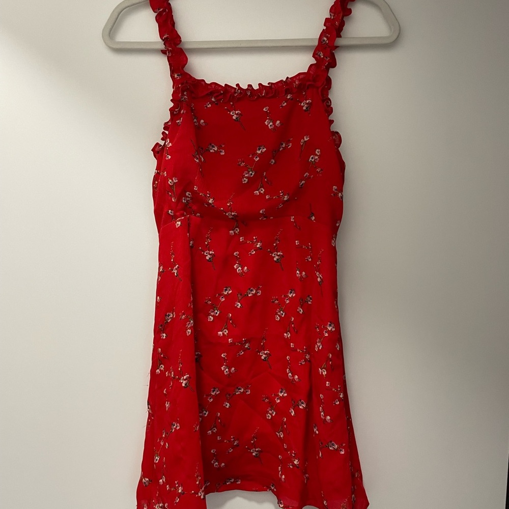Red, spring dress!